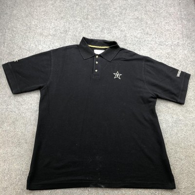 Vanderbilt Commodores Polo Shirt Mens Large Black NCAA Football Pressbox