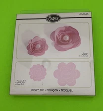 New Sizzix Bigz 3D Flowers die #656545 Retail $39.99
