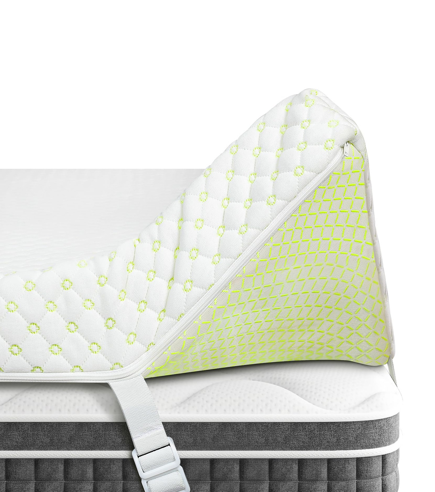 3 Inch Memory Foam Mattress Topper with Cover, King Mattress Topper for Back ...