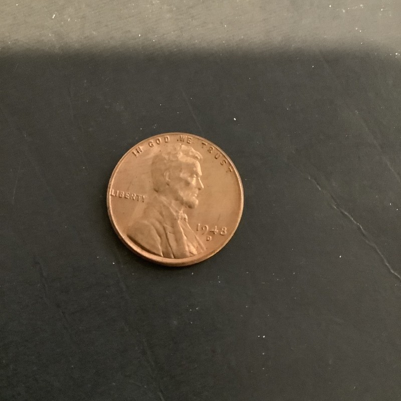 1948 D Lincoln Wheat Penny from roll........ Very Nice Coin