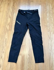 Vexalon Pants Mens 32 Black Softshell BMX Mountain Bike Stretch Adjustable Belt