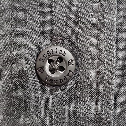 ENGLISH WASH Christopher Wicks handgenähtes Hemd Herren XXL schwarz weiß Western - Bild 6 von 17