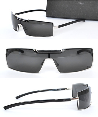 Herren DIOR Sonnenbrille VICTIM 2 schwarz Schutzschild Punk y2k John GALLIANO