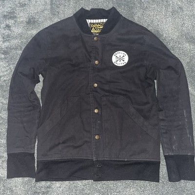 De Palma Califas Bomber Jacket  Black Medium Striped Liner
