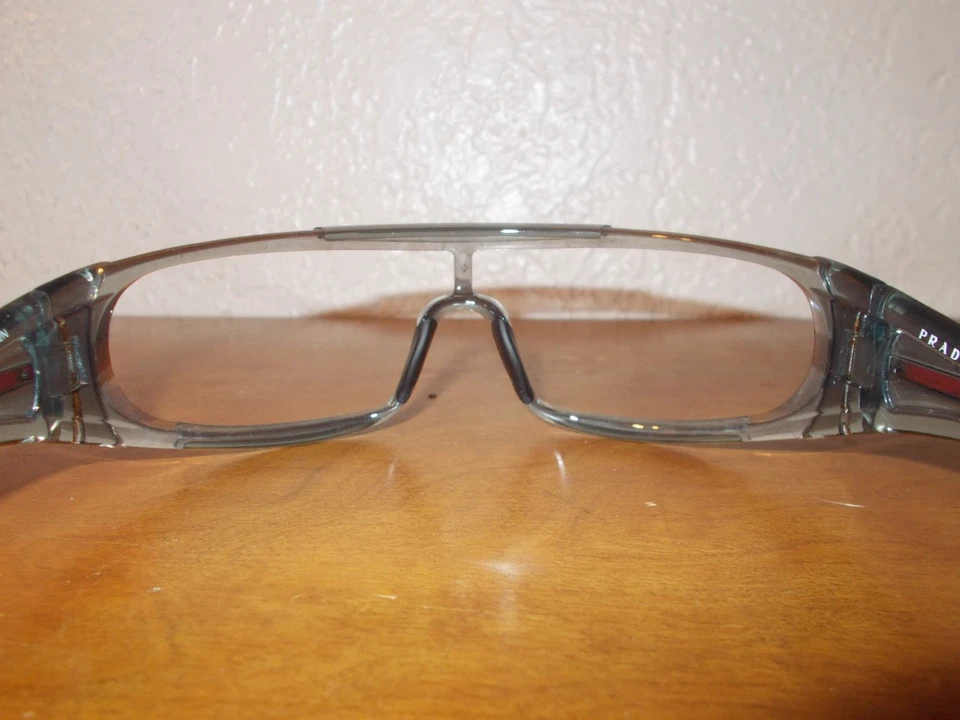 Gafas de sol Prada SPS 03M BRU-3M1 marco gris transparente Foto 4 de 4