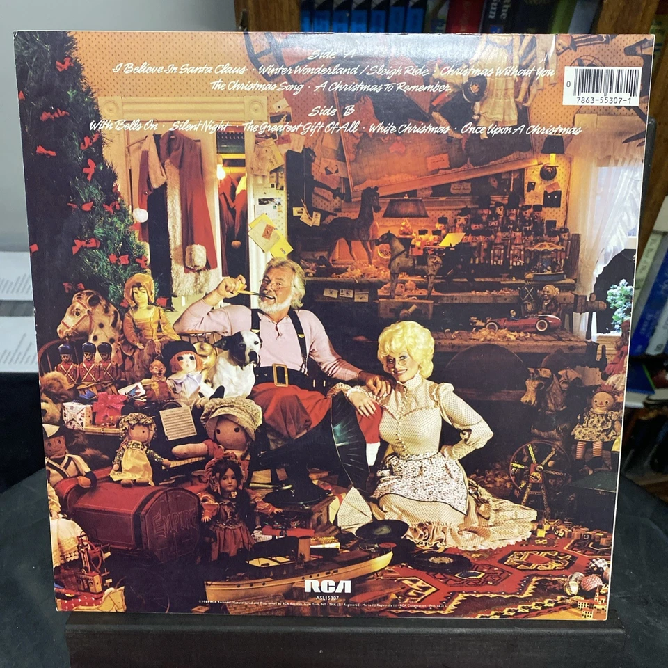 🎅🏼 Kenny Rogers & Dolly Parton - Once Upon A Christmas (1984, Vinyl LP) - Image 2 of 4