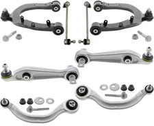 Front Upper & Lower Arms W/ Ball Joints & Sway Bar Links Fits Tesla 3 2017-2023