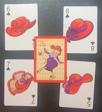 Swap Playing Cards   RED HAT SOCIETY   4 Different Cards   LOT G