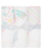 Hooded Baby Towels 3-Pack Soft Baby Bath Towels with Hood for Newborns To...