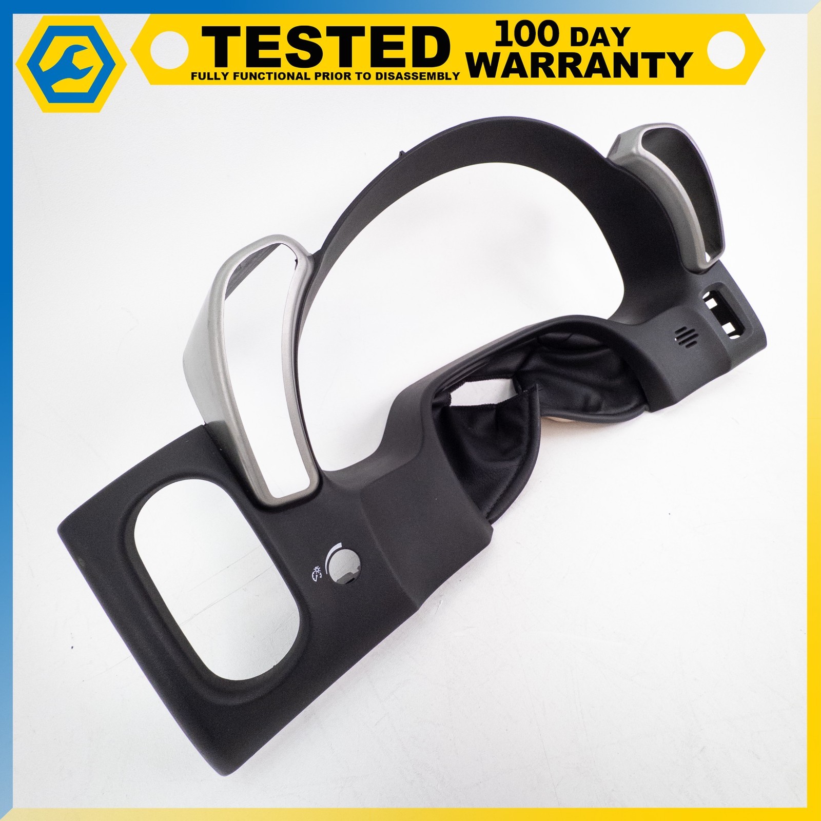 05-13 CHEVROLET CORVETTE C6 INSTRUMENT CLUSTER TRIM PLATE ASSEMBLY BLACK OEM