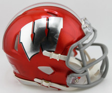 2026 Wisconsin Badgers Custom Riddell Mini Helmet vs Notre Dame