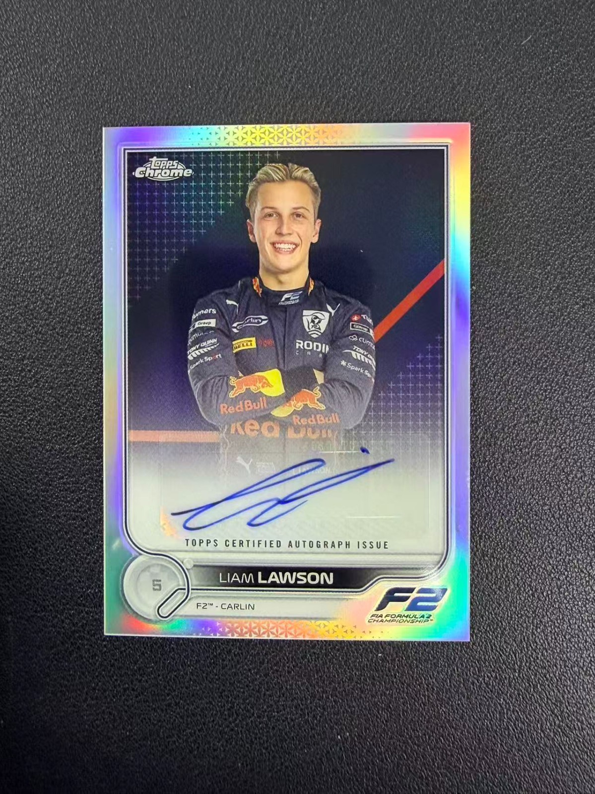 2022 Topps Chrome Formula 1 F1 Liam Lawson AUTO Silver #CAC-LL GZ