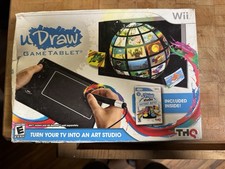 THQ Nintendo Wii uDraw Black Game Tablet with uDraw Studio Game New Sealed