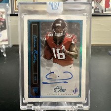 Calvin Ridley 2018 Panini One - Rookie Autographs #’d 1/1 RC On Card Auto 1 of 1