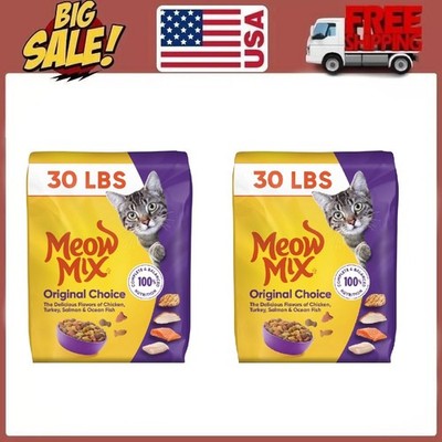 Meow Mix Original Choice Dry Cat Food, 60 Pound Bag