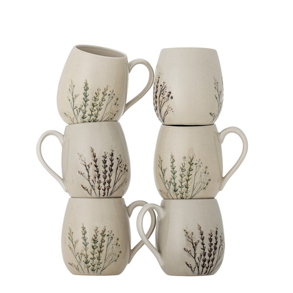 Bloomingville Bea Becher, Multipack, Natur, Steingut-image