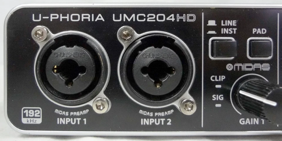Behringer U-Phoria UMC204HD 2-Channel Compact USB Musician Audio Interface! - Image 3 of 4