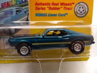 WHITE LIGHTNING 1969 FORD MUSTANG MACH 1    JOHNNY LIGHTNING MUSTANG ILLUSTRATED