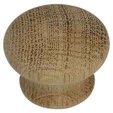 Häfele Möbelknopf 37 mm rund Eiche lackiert – Holzgriff Natur