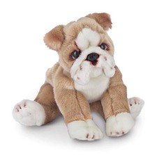 Bearington Tug Bulldog Plush Stuffed Animal Puppy Dog, 13 inch
