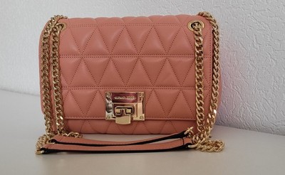 MICHAEL KORS VIVIANNE MEDIUM SCHULTERTASCHE PFIRSICH GOLD