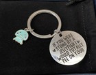 Funny Jellyfish Keychain Cute Charm “If You Were Stung” Gift for Best Friend — photo 1