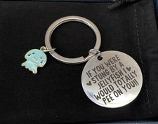 Funny Jellyfish Keychain Cute Charm “If You Were Stung” Gift for Best Friend