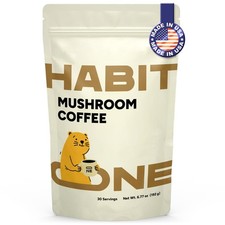 Instant Mushroom Coffee Made in USA Great Taste 30 Servings
