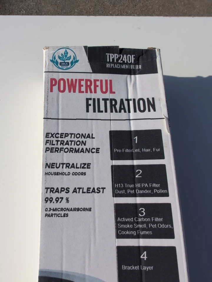 Verdadero reemplazo HEPA para purificador de aire de terapia TPP230 TPP240 TPP240F, 1 paquete Foto 2 de 4