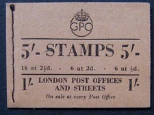 GVI BD28 5/- bklt, (46), June 1950 in fine condition.