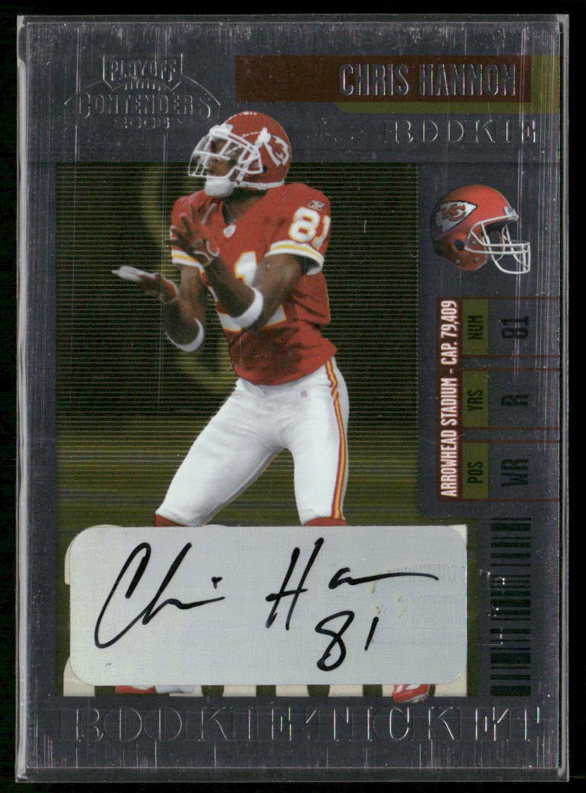 Chris Hannon 2006 Playoff Contenders Autograph/Signed/Auto #230 Chiefs Rookie
