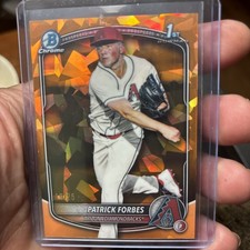 2025 Bowman Draft #BDC-89 Patrick Forbes Chrome Orange Sapphire /25