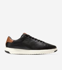 Image of Cole Haan Grandpro Tennis Mens Size 11.5M Sneaker Black/British Tan C23877 NEW