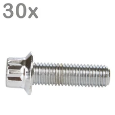 30 wheel bolts M7x24 steel chrome-plated for BBS Rial Schmidt O.Z. Dynatech Car