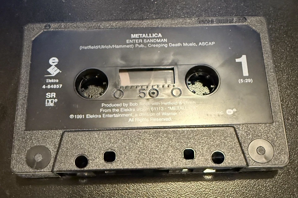 Metallica - Enter Sandman - Cassette Tape Single - Stone Cold Crazy Foto 3 de 4