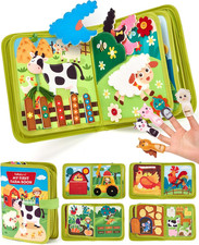 Busy Book for Toddlers 1-3 - Montessori Toys Busy Board for 1 Year Old Boy Gifts