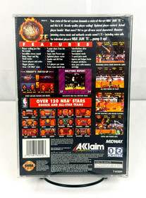NBA Jam T.E. (Sega Saturn, 1995) CIB Complete in Box w Manual + Reg Card Works