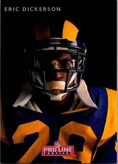 1992 Pro Line Mobil Profiles - Eric Dickerson #1-9