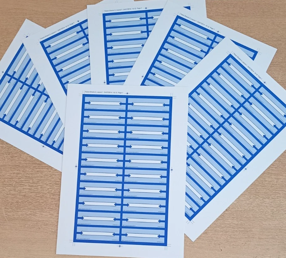 Jukebox Labels x A4 Sheets of 20 Perforated Brand New High Quality Cards - Image 2 of 4