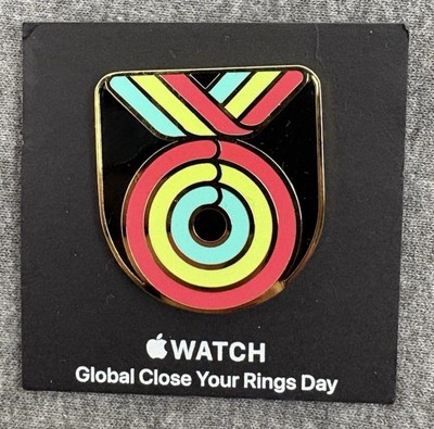 Offizieller Apple Pin Badge - ''Watch Global Close Your Rings Day'' - Ltd. Ed.