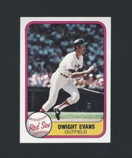 1981 Fleer #232 DWIGHT EVANS baseball card - Boston Red Sox