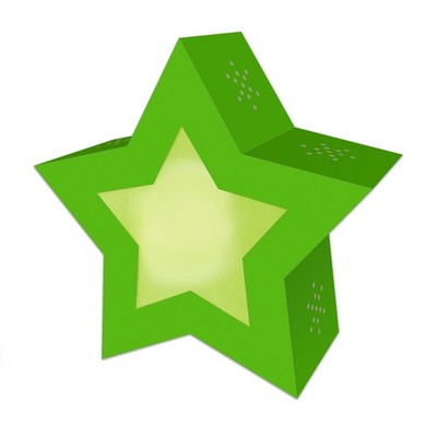 URSUS Twinkle Star Kinder Laternen Bastelset NEON GRÜN Stern St Martin Umzug neu