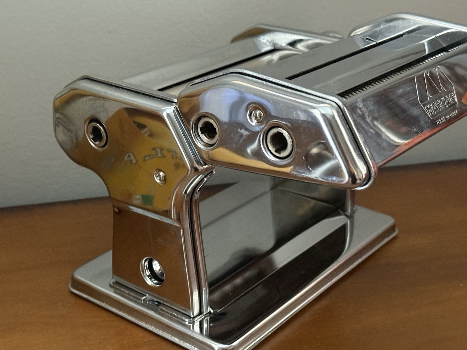 Vintage Marcato Atlas 150 Pasta Noodle Spaghetti Maker Machine Silver Italy