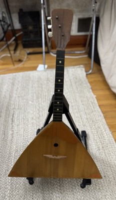 VTG Russian Balalaika Three String Musical Instrument Soviet era Made ...