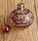Stella Bohemia Hand Cut Lead Crystal Perfume Bottle with Hand Painted Flowers — photo 5