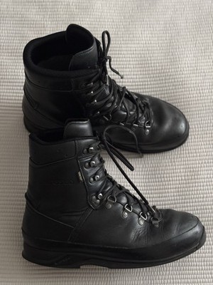 Lowa Mountain Herren GTX Schwarz Leder Wandern Wanderschuhe Uk11