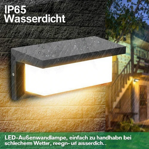 Lámpara de Pared LED Exterior 18W con Detector de Movimiento IP65 Antracita Sensor Negro - Imagen 10 de 15