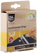 3L Extra Strong Self Adhesive Vinyl Reinforcement Ring, Pack of 1000 1 Vinyl Rei
