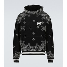 AMIRI Bleach XL Men  s Bandana B-Ball Cotton Cashmere Hoodie Sweatshirt X-Large