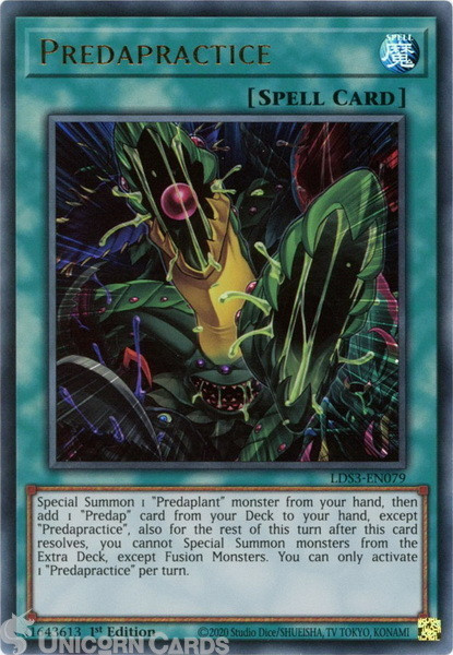 LDS3-EN079 Predapractice :: Ultra Rare 1st Edition Mint YuGiOh Card